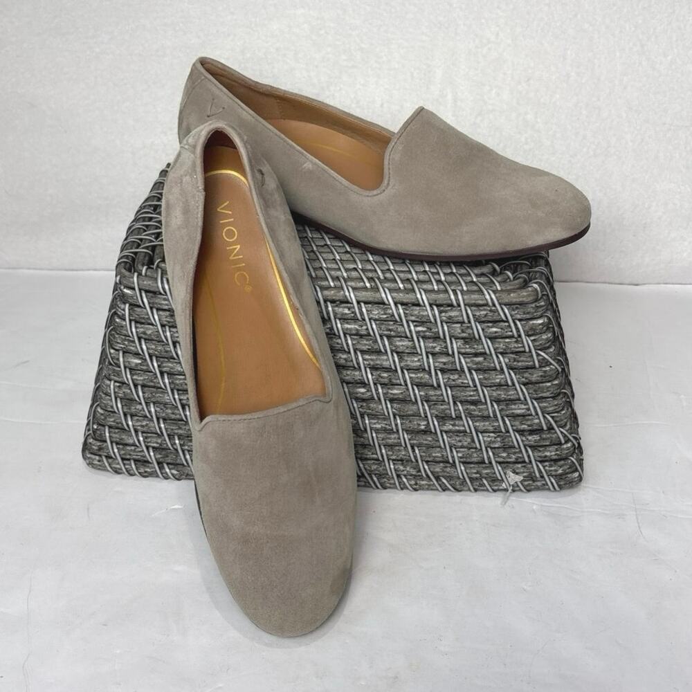 Vionic Willa Womens Size 6M Slip On Flats Loafers With Arch Support Gray US W 6